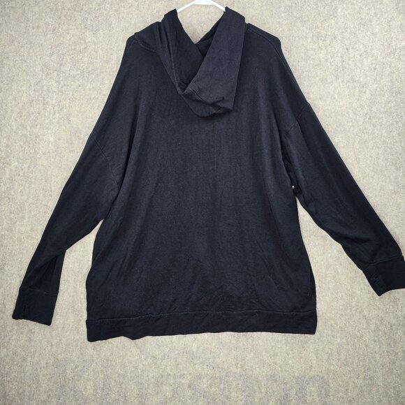 Offline By Aerie Womens Black Oversized Hoodie XXLarge Cotton Blend - Picture 2 of 6